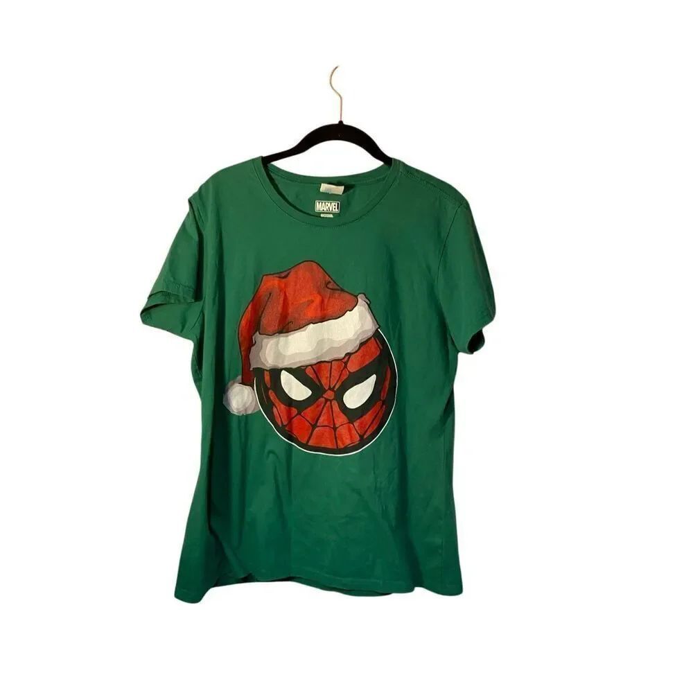 Port company, marvel, women’s green Spider-Man, short sleeve T-shirt, S/XL